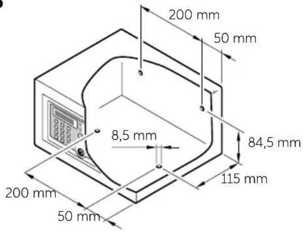 Indel B SAFE 30 PLUS - DRILLING DIAGRAMS - 1