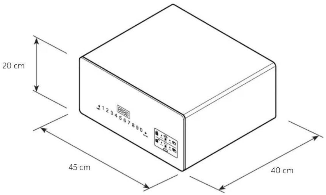 Indel B SAFE TOP OPEN - DIMENSIONI D'INGOMBRO - 2