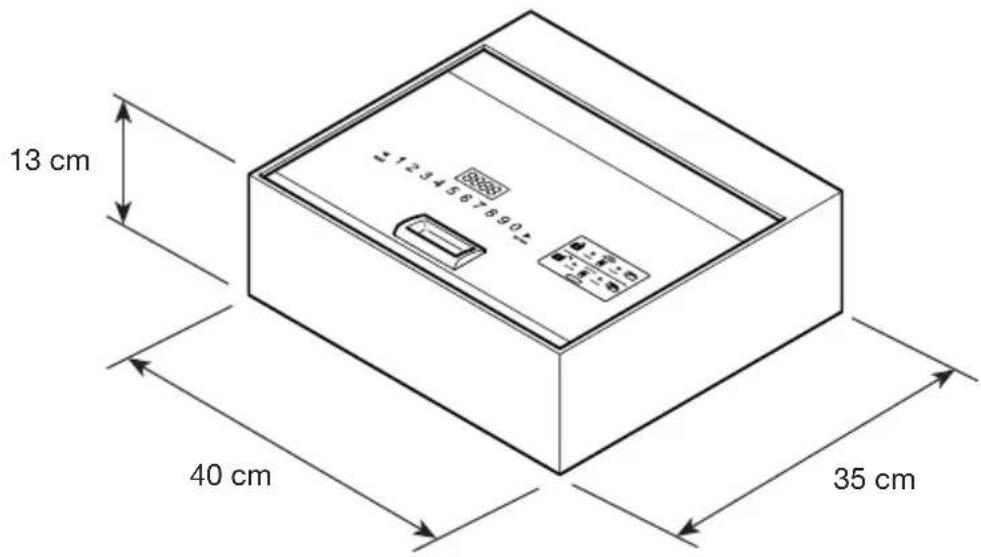 Indel B SAFE DRAWER - OVERALL DIMENSIONS - 1