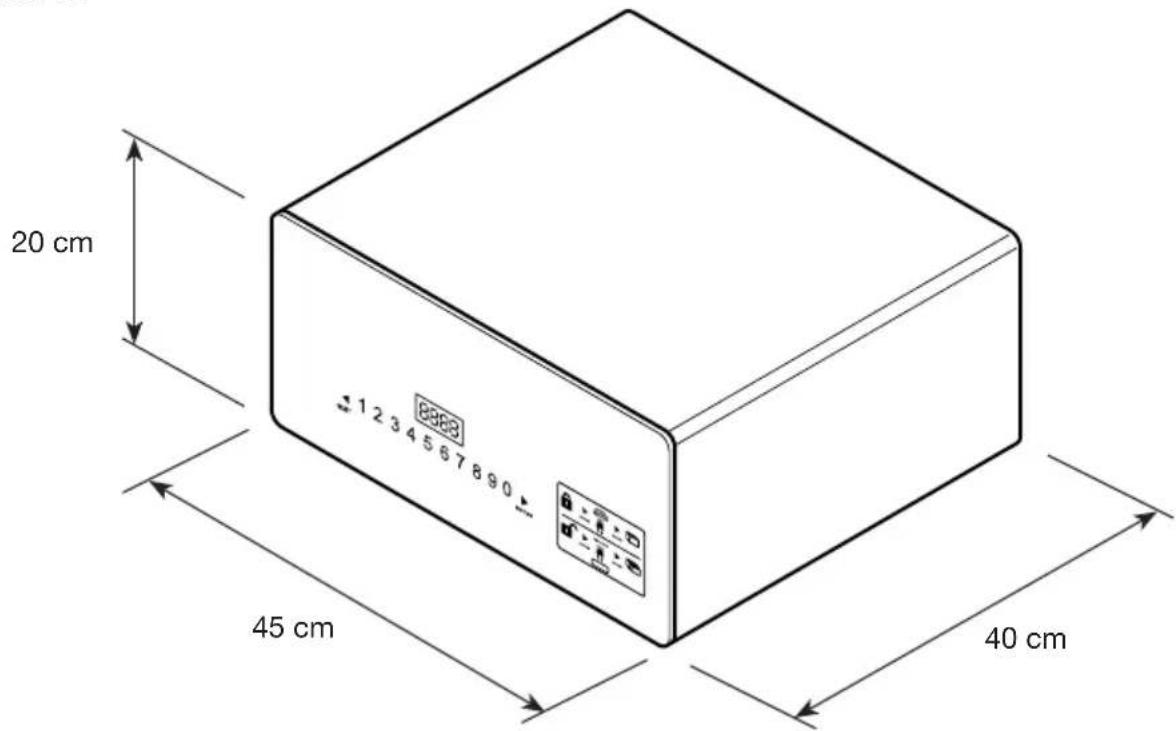 Indel B SAFE DRAWER - OVERALL DIMENSIONS - 2