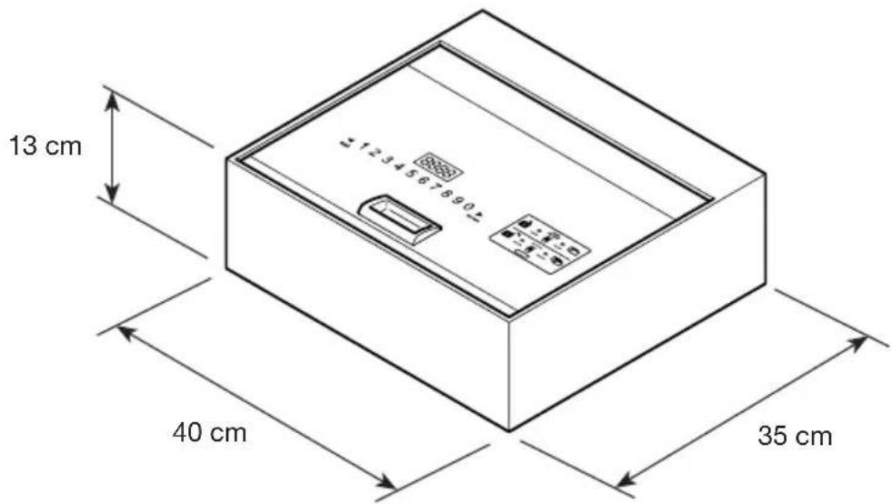Indel B SAFE DRAWER - DIMENSIONES TOTALES - 1