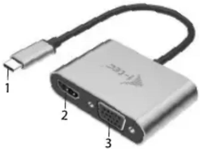 i-TEC C31VGAHDMIADA - BESCHRIJVING VAN DE ADAPTER - 1