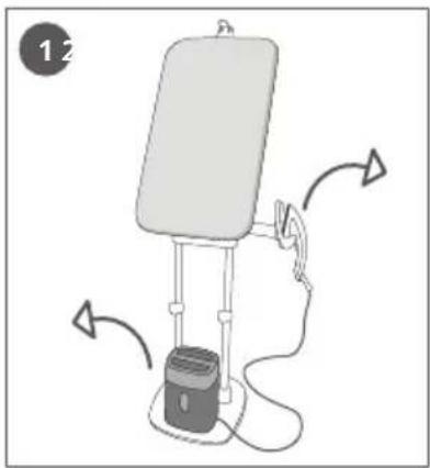 ROWENTA IXEO QR1020D1 - De stoomeenheid afzonderlijk gebruiken / Utilizar a unidade do vapor de forma portátil - 1