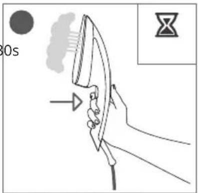 ROWENTA IXEO QR1020D1 - Turning on the iron / Mise en marche fer / Bügeleisen einschalten - 3