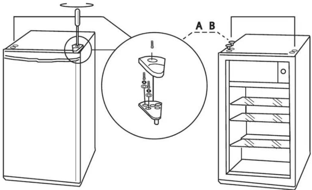 Crosley ARX443UW - DOOR REVERSAL INSTRUCTIONS - 1