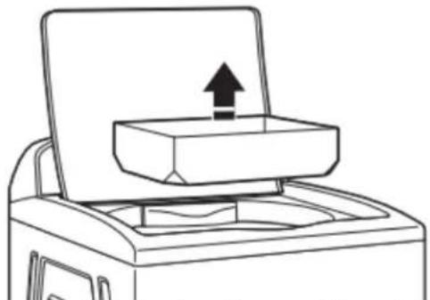 Crosley CAW45125LW - Remove packaging material from inside washer - 1