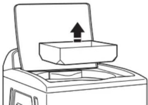 Crosley CAW45125LW - Retirer les matériaux d'emballage de l'intérieur de la laveuse - 1