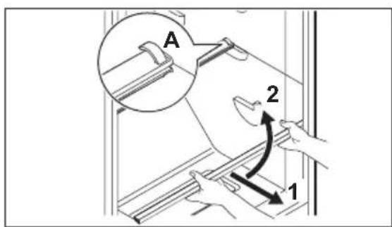 Crosley CFUE2021AW - Shelf adjustment - 1