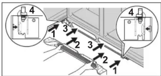 Crosley CRSEH237AW - Installation et retrait de la grille plate - 1