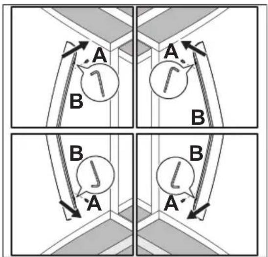 Crosley ZFEH2848AF - Door handle installation - 1