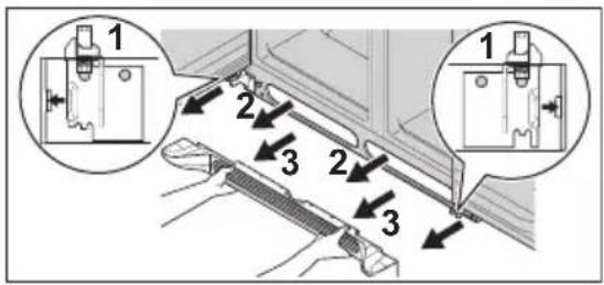 Crosley CRSEH267AW - Installation et retrait de la grille plate - 2