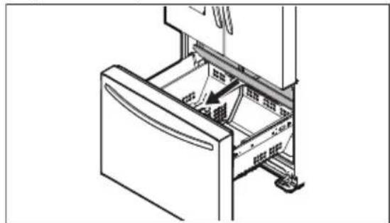 Crosley CFEH2868AW - Retrait/installation des paniers du congélateur - 1