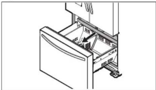 Crosley CFEH2868AS - Removing/Installing freezer baskets - 1