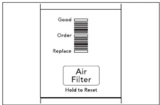 Crosley CRSEH267AS - Air Filter Status\* - 1