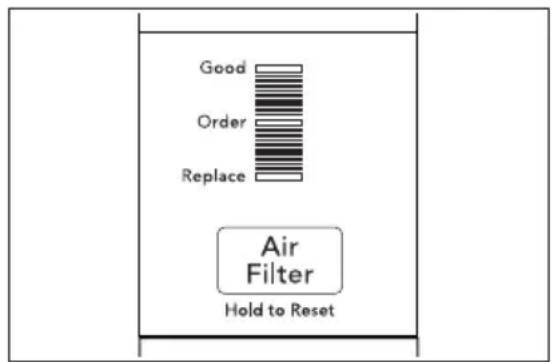 Crosley CRSEH237AB - Air Filter Status\* - 1