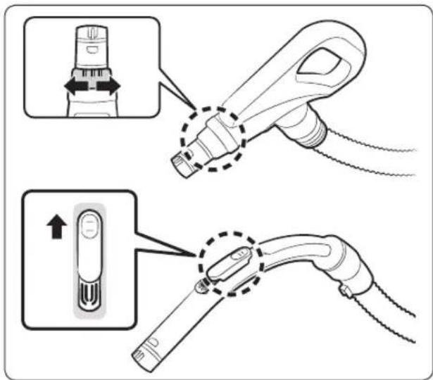 SAMSUNG SC18M21L0S1 - Using the handle - 1