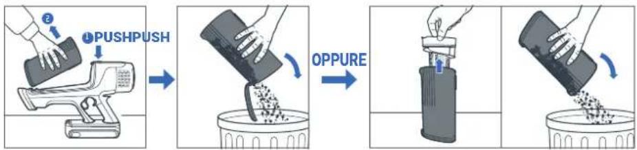 TEFAL X-Force Flex 13.60 - SVUOTAMENTO DEL CONTENITORE DELLA POLVERE - 2