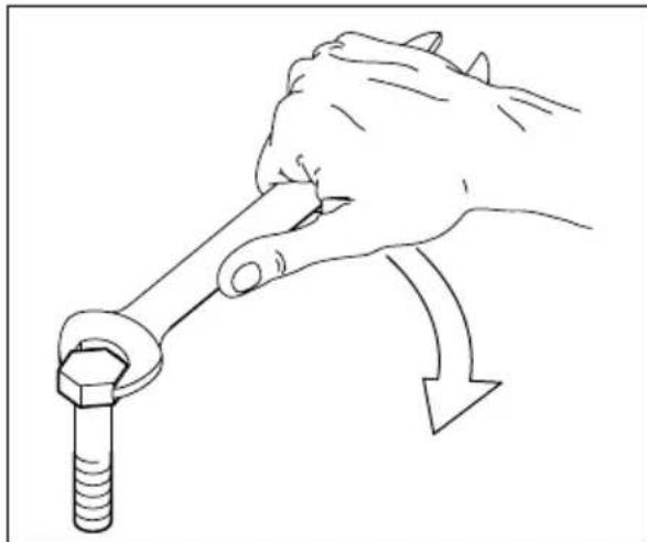 MARINA HR 46 SH - Valori di serraggio vite lama Blade screw tightening values - 1