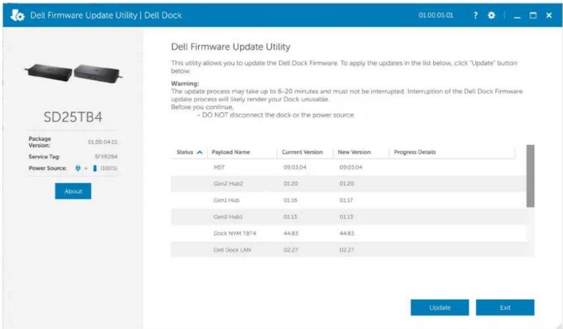 DELL SD25TB4 - Mise à jour de firmware de la station d'accueil Dell - 3
