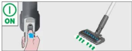 HOOVER HF210P1 011 - Urununuzu Dik modda kullanmak icin: - 1