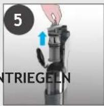 HOOVER HF210P1 011 - REINIGUNG DES FILTERS UND DES BEHÄLTERS - 5