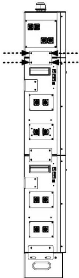 PowerWalker LiFe Battery System 48-100 - Krok 3 (Jeśli montujemy więcej niż jeden moduł bateryjny): - 3