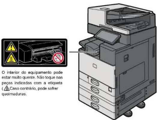 RICOH IM C3510A - Posições das etiquetas de AVISO e CUIDADO - 6