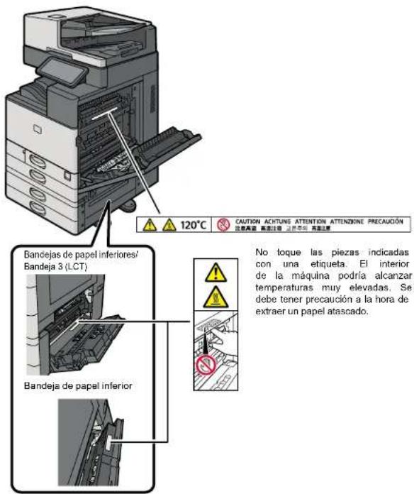 RICOH IM C3510A - Posiciones de las etiquetas de ADVERTENCIA y PRECAUCIÓN - 1