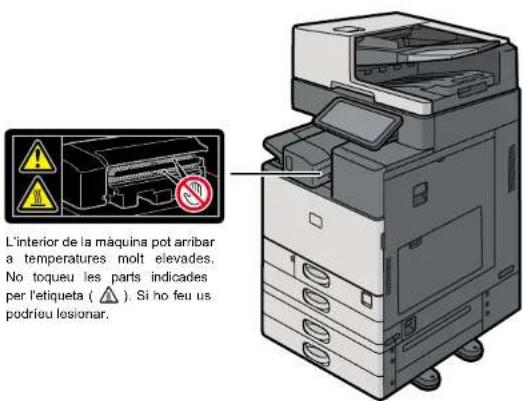 RICOH IM C3510A - Posicions de les etiquetes d'AVÍS i PRECAUCIÓ - 6
