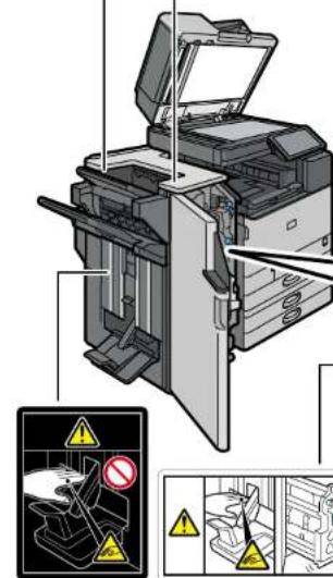 RICOH IM C3510A - Posizione delle etichette AVVERTENZA e ATTENZIONE - 14