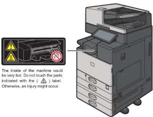 RICOH IM C3510A - Positions of WARNING and CAUTION labels - 20
