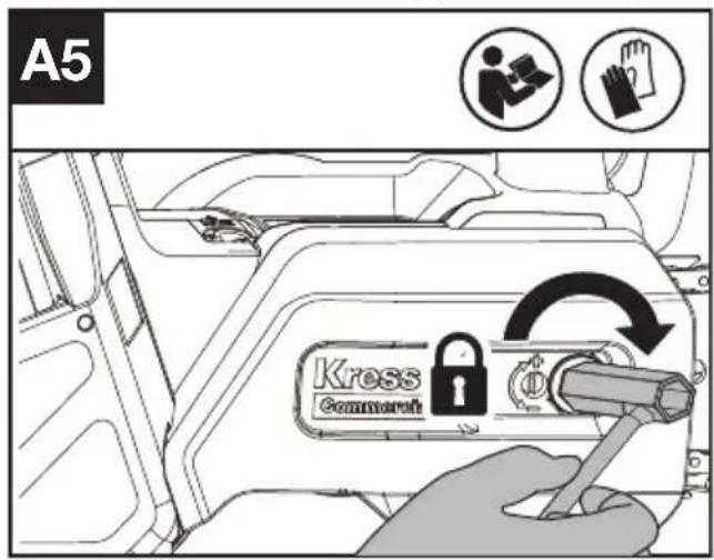 KRESS KC320.9 - MONTAGE VON SCHWERT UND SÄGEKETTE - 5