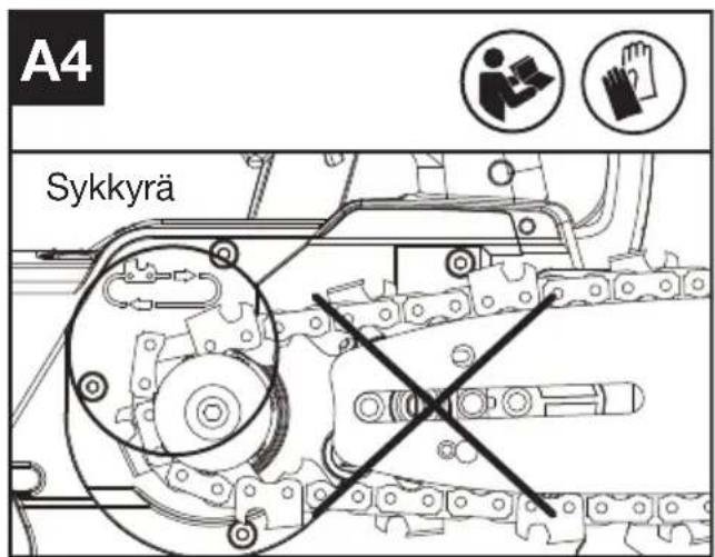 KRESS KC320.9 - KETJUN JA OHJAUSTANGON KOKOAMINEN - 4