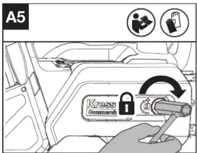 KRESS KC320.9 - MONTAGEM DA SERRA E DA CORRENTE DE SERRA - 5