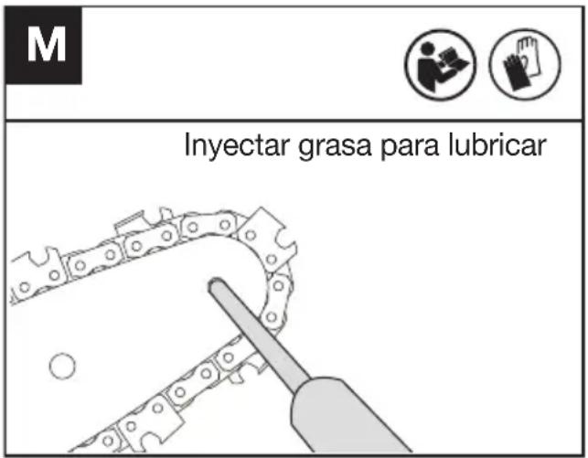 KRESS KC320.9 - Para lubricar el piñón (véase la Fig. M) - 1