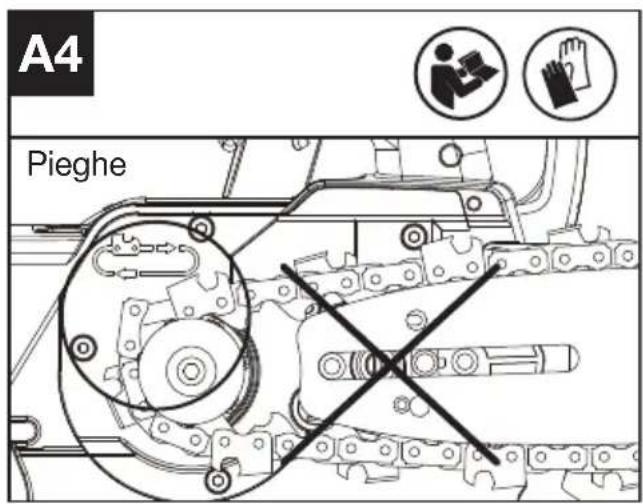 KRESS KC320.9 - MONTAGGIO DELLA LAMA FISSA E DELLA CATENA DELLA SEGA - 4