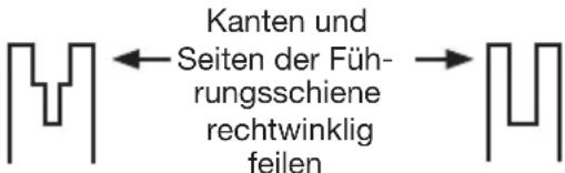 KRESS KC320.9 - So reinigen Sie die Führungsschiene (Siehe Abb. L) - 2
