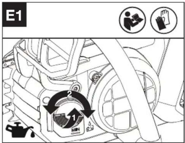 KRESS KC320.9 - Filling oil tank (See Fig. E1) - 1