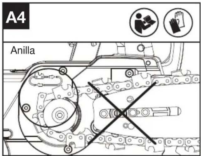 KRESS KC320.9 - MONTAJE DE LA ESPADA Y LA CADENA DE SIERRA - 4