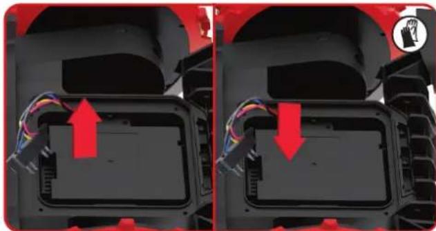 KRESS Mission RTKn KR230E - Replacing the battery - 3