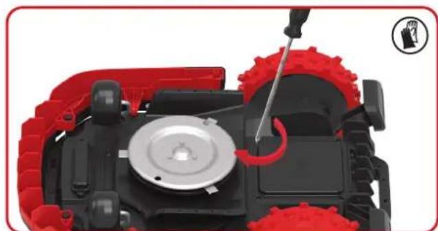 KRESS Mission RTKn KR230E - Bytt ut batteriet - 3