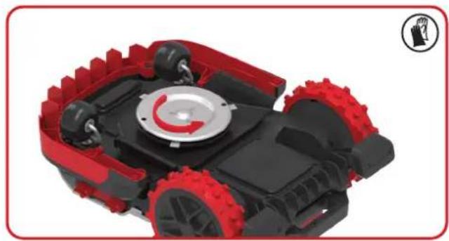 KRESS Mission RTKn KR230E - Replace the blades - 1