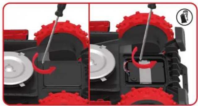KRESS Mission RTKn KR230E - De batterij verrangen - 2