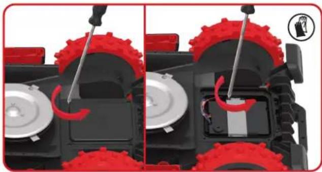KRESS Mission RTKn KR230E - Sostituzione della batteria - 1