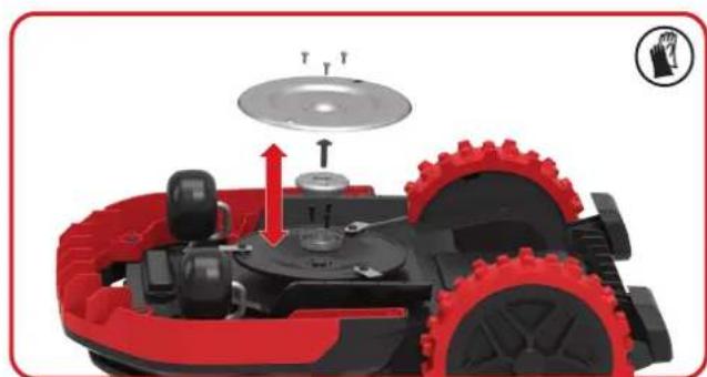 KRESS Mission RTKn KR230E - Sostituire il disco scorrevole - 1