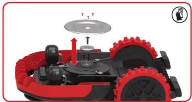KRESS Mission RTKn KR230E - Replace the gliding disc - 1