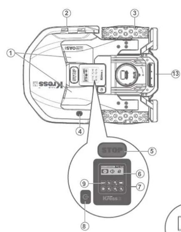 KRESS Mission RTKn KR230E - Lista de componentes - 1