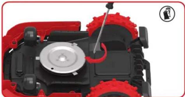 KRESS Mission RTKn KR230E - WARNING: For ON/OFF-knappen till OFF innan du utfor en justering, utbyte eller reparation. - 3