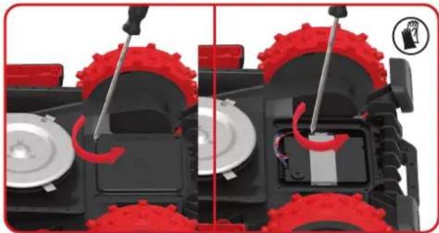 KRESS Mission RTKn KR230E - WARNING: For ON/OFF-knappen till OFF innan du utfor en justering, utbyte eller reparation. - 1