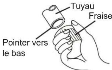 Tuyau Fraise Pointer vers le bas